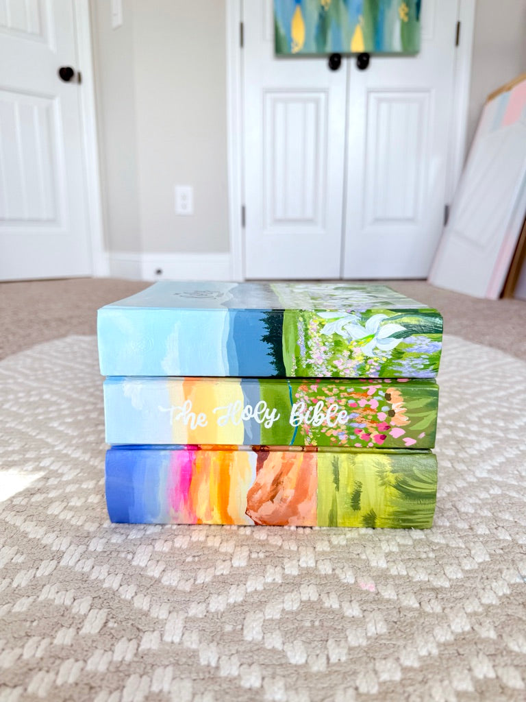 Custom Painted Bible