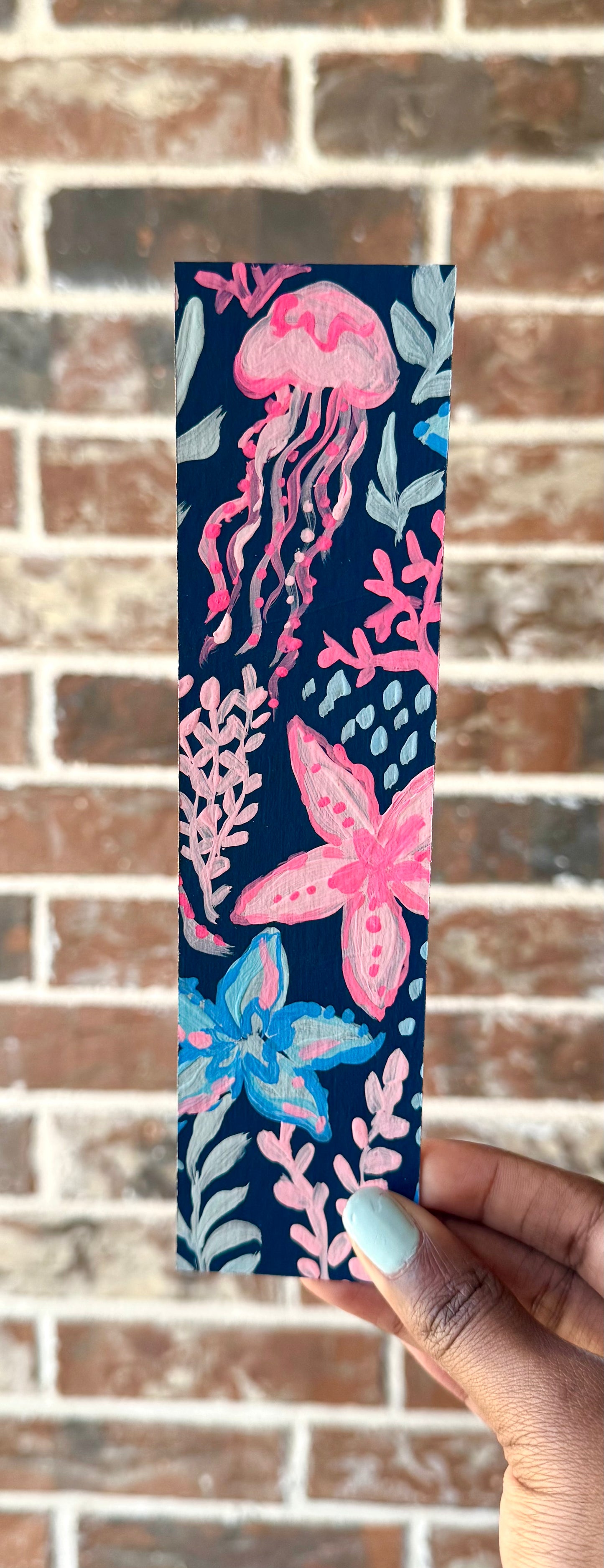 Navy Splash | Bookmark