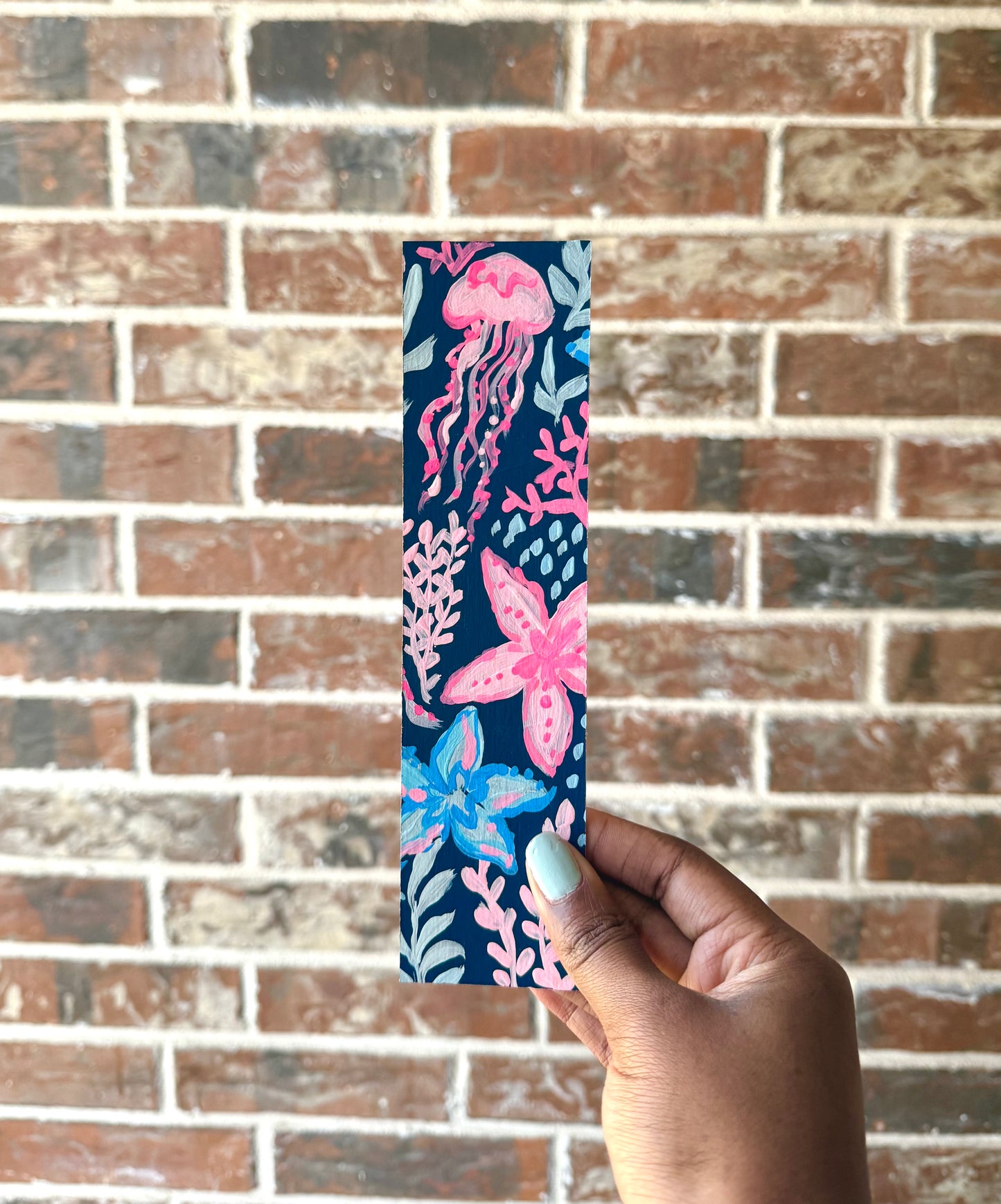 Navy Splash | Bookmark