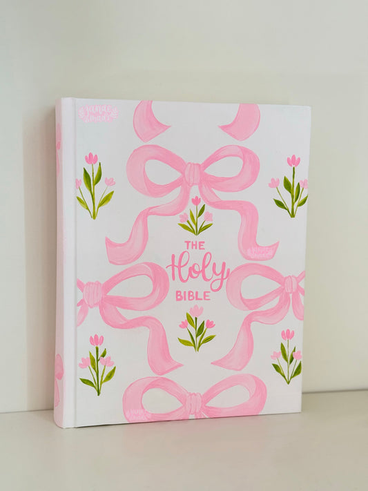 Tulips and Bows Customizable Bible | Winter PRE-ORDER