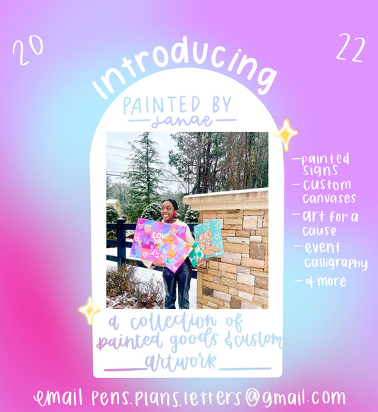 Painted by Janae- A collection of custom artwork and meaningfully painted goods