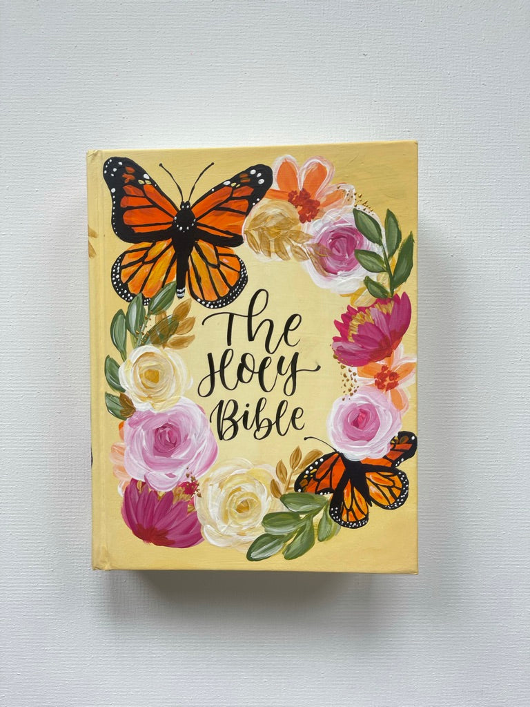 Custom Painted Bible Booking