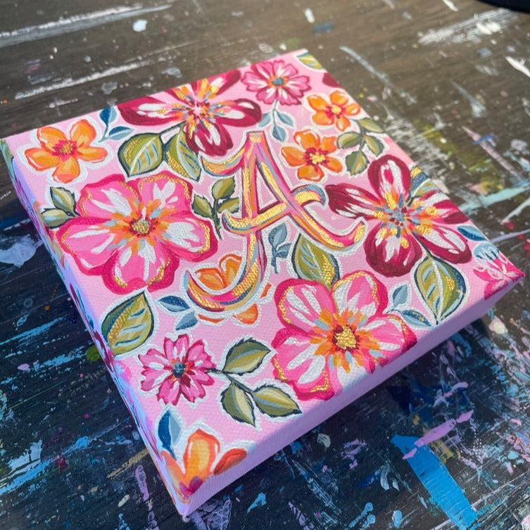 Alabama Floral Mini Canvas