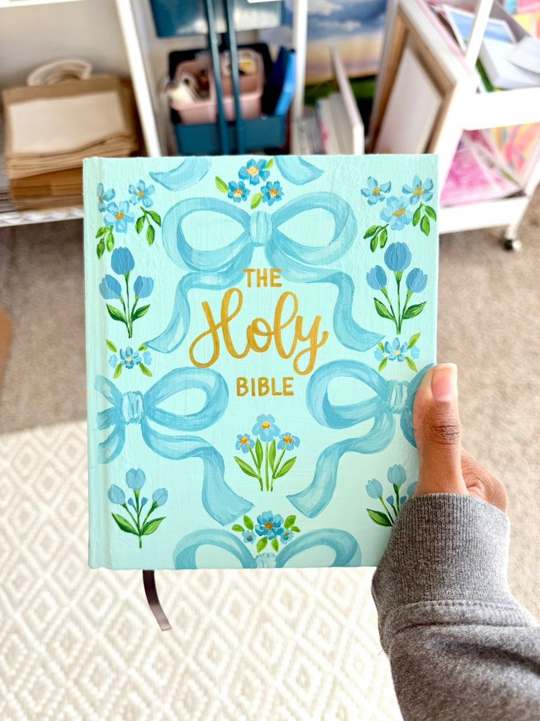 Custom Painted Bible Booking