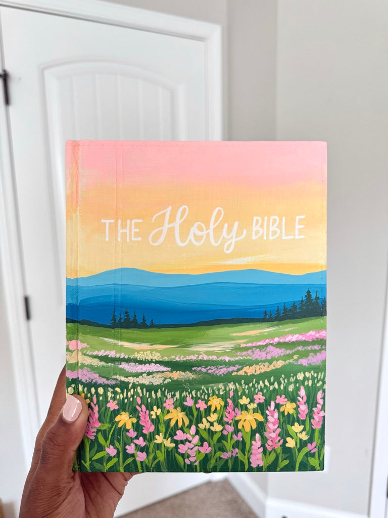 Custom Painted Bible