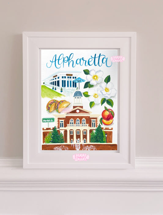 Alpharetta Georgia Art Print