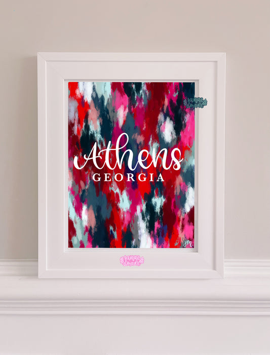 Athens Abstract Paint Print