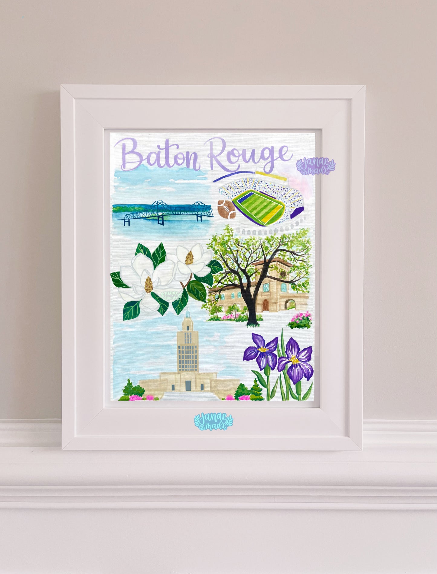 Baton Rouge Art Print