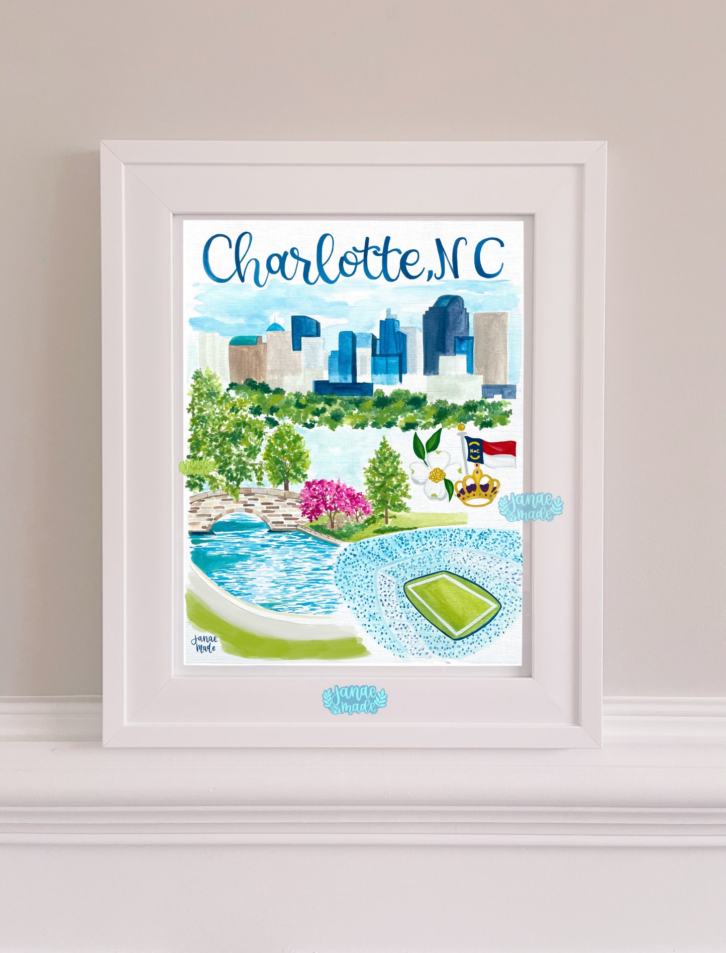 Charlotte, NC Art Print