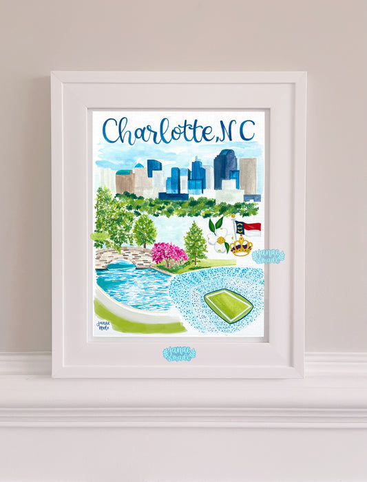 Charlotte, NC Art Print