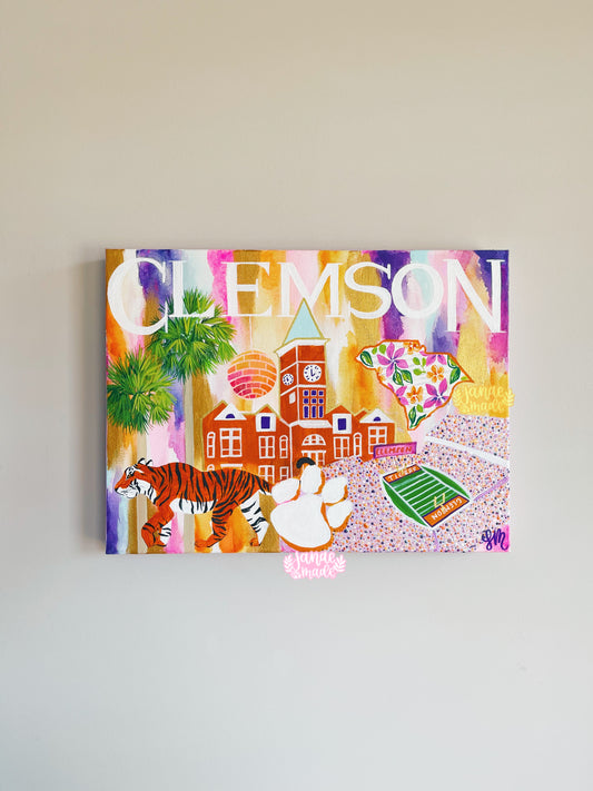 Clemson Statement Canvas