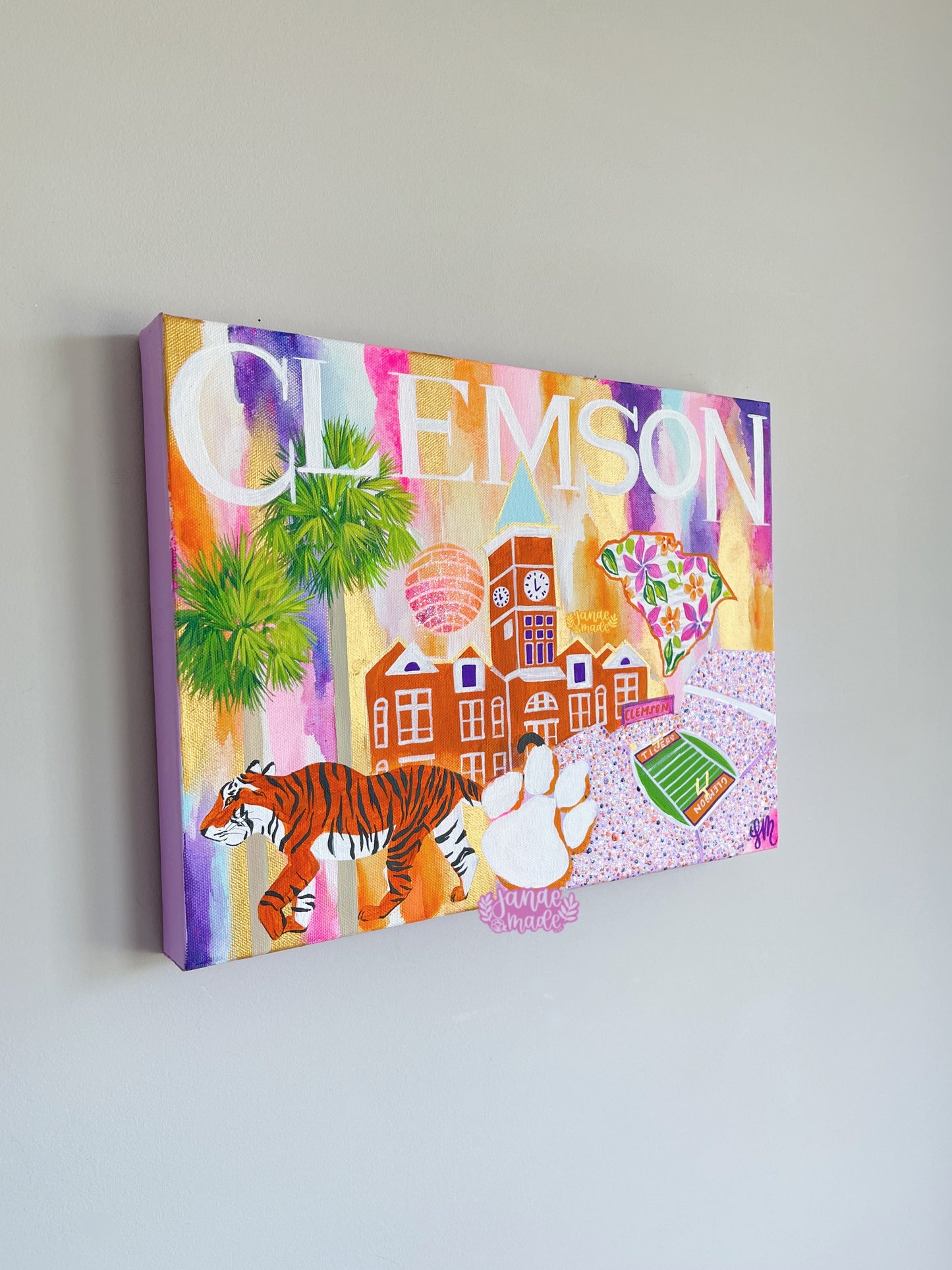 Clemson Statement Canvas