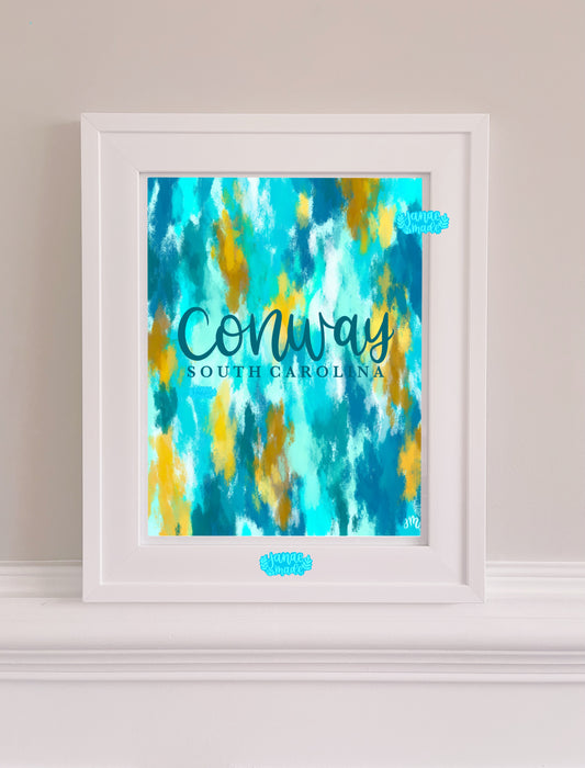 Conway SC Abstract Paint Print