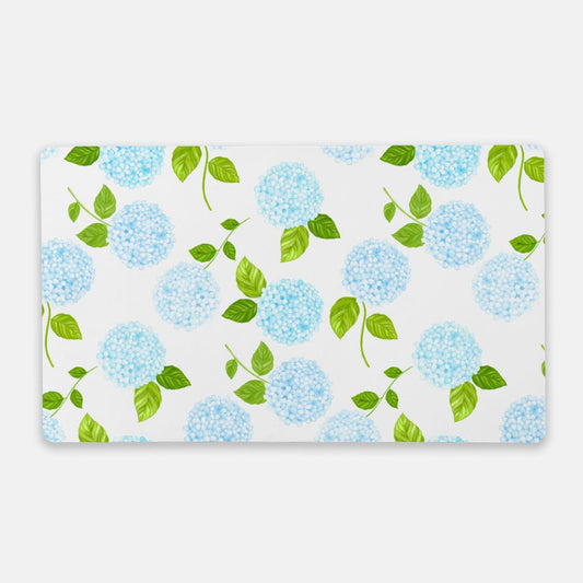 Blue Hydrangeas Desk Mat