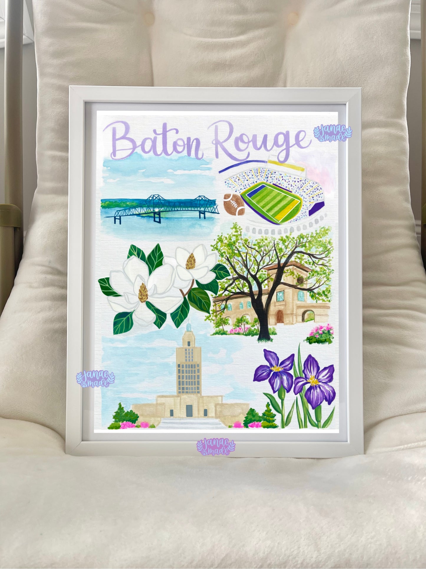 Baton Rouge Art Print