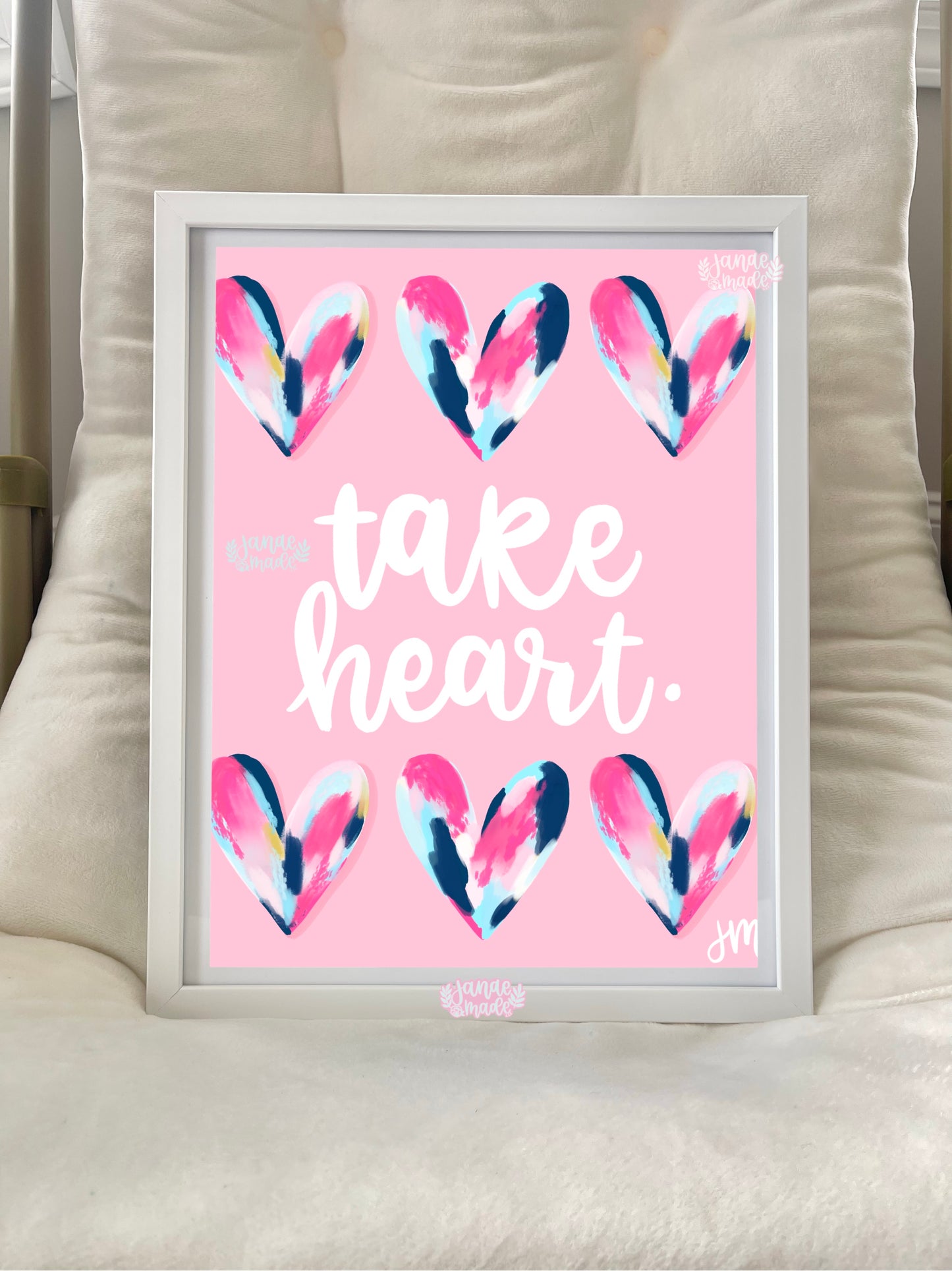 Take Heart Art Print