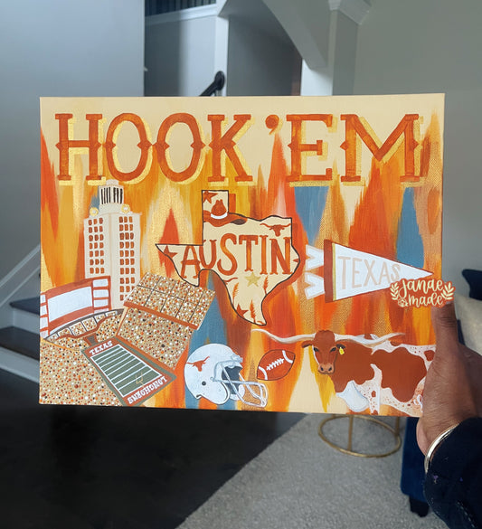 Austin Longhorn Canvas