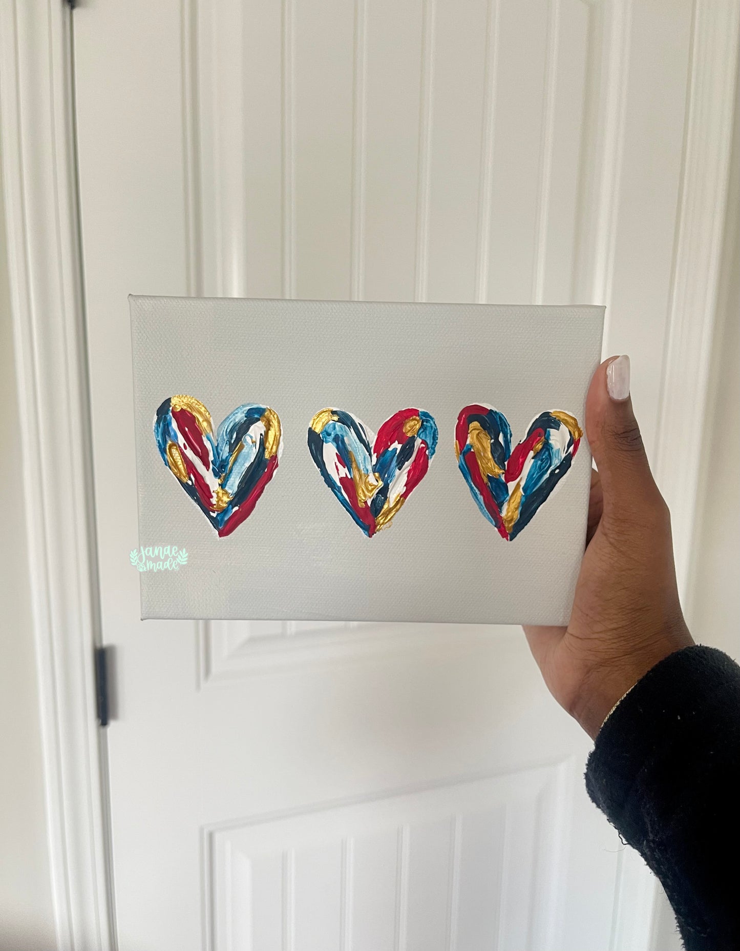 Three Hearts Mini Canvas