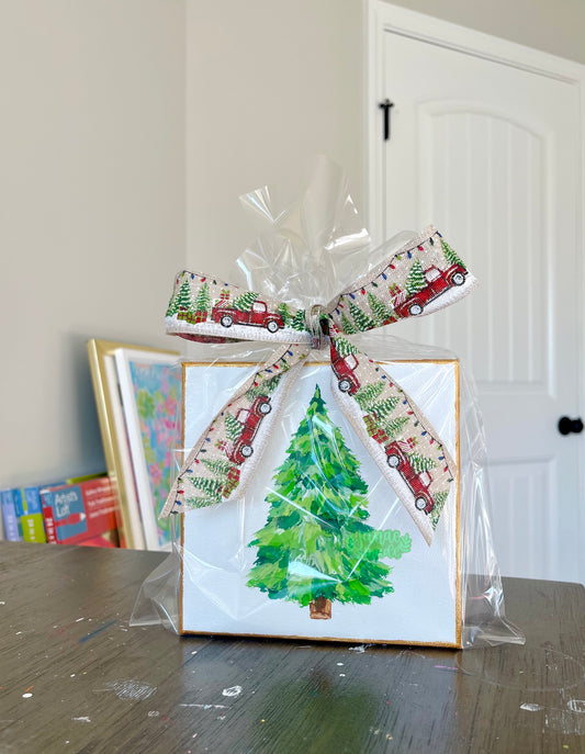 Textured Tree Mini Canvas | Humble Pine