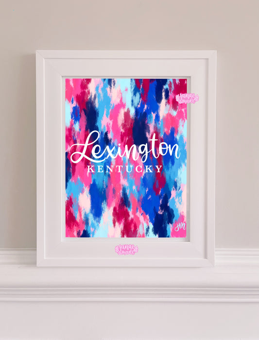 Lexington Abstract Paint Print