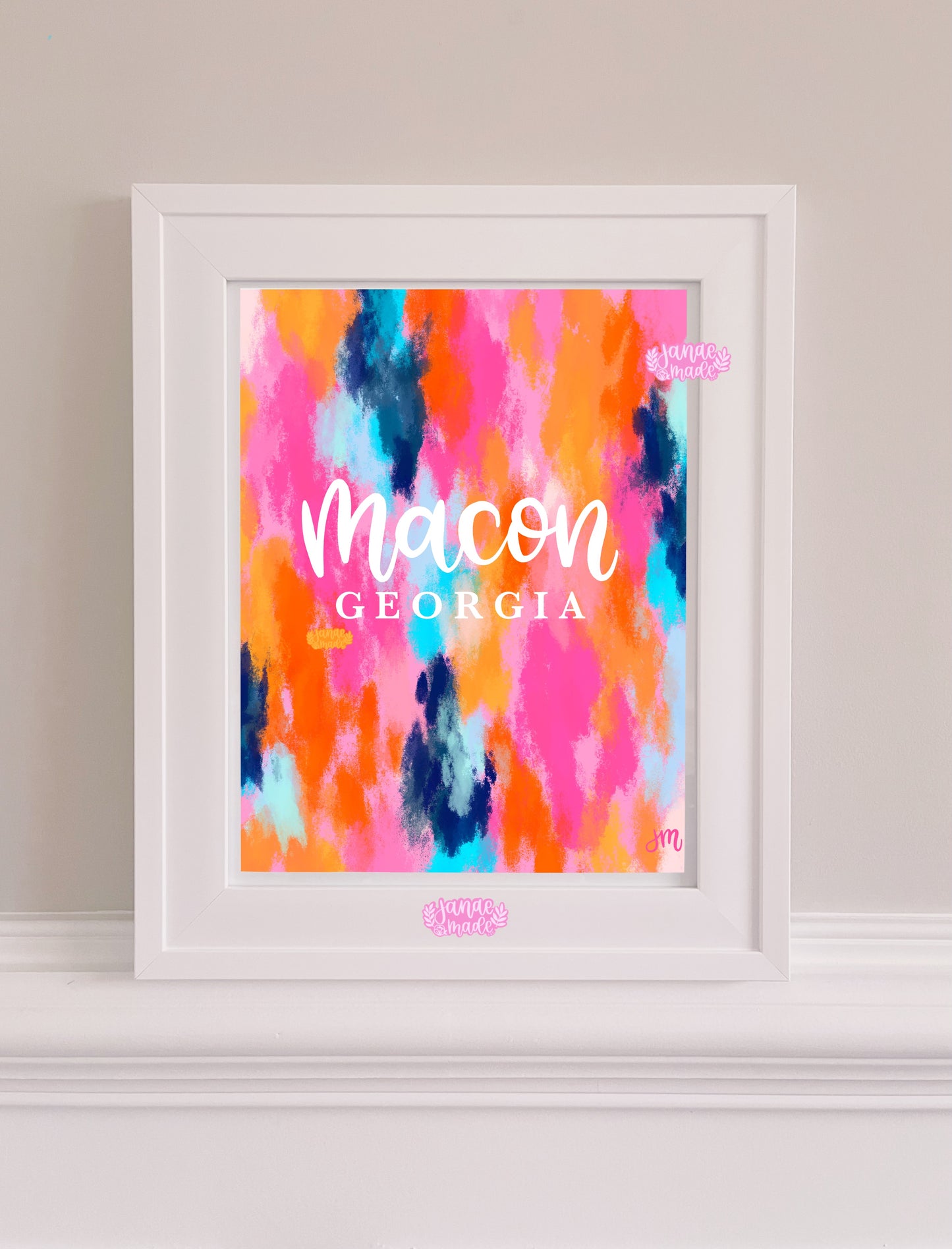 Macon Georgia Abstract Paint Print