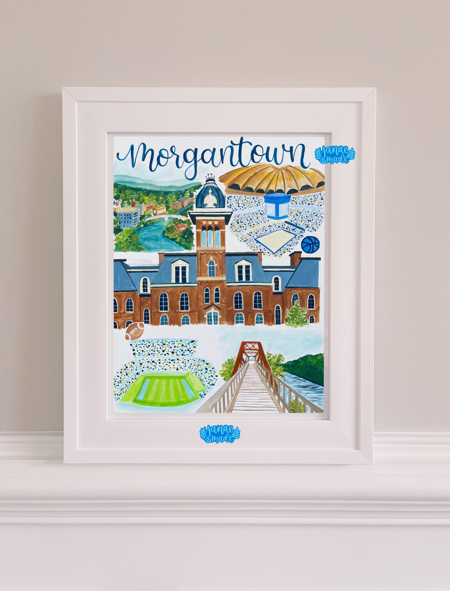 Morgantown, WV Art Print