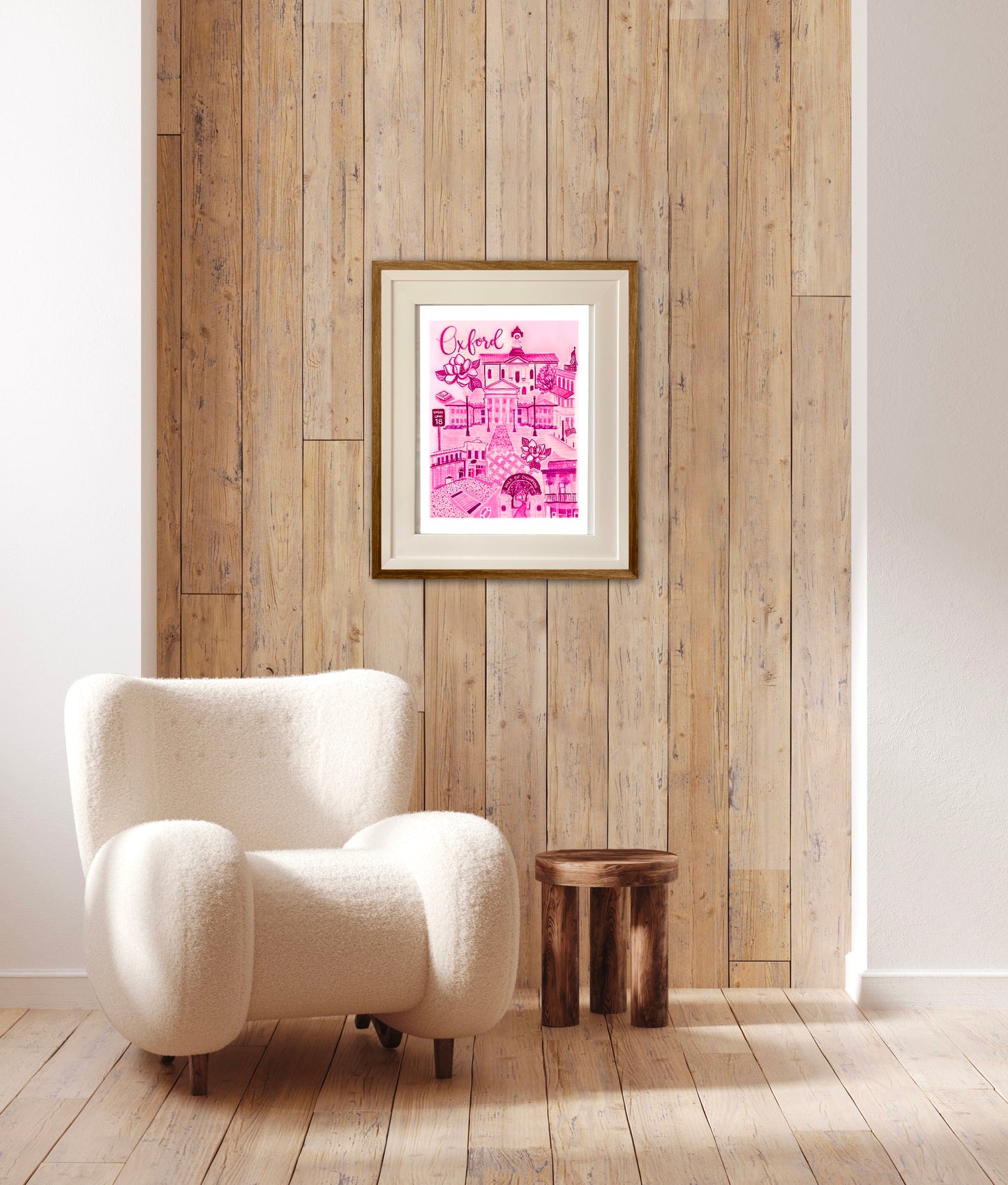 Oxford, MS Toile Art Print | Pink