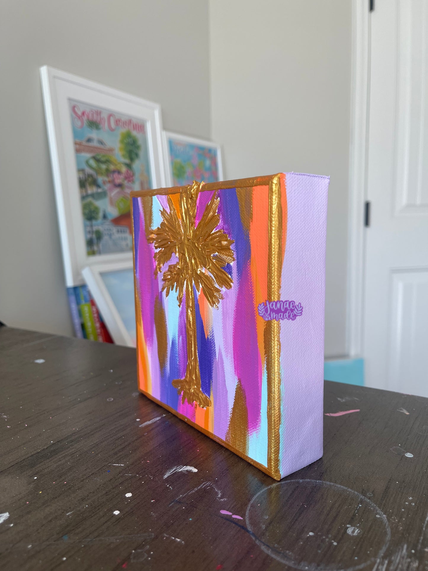 The Painted Palmetto Mini Canvas