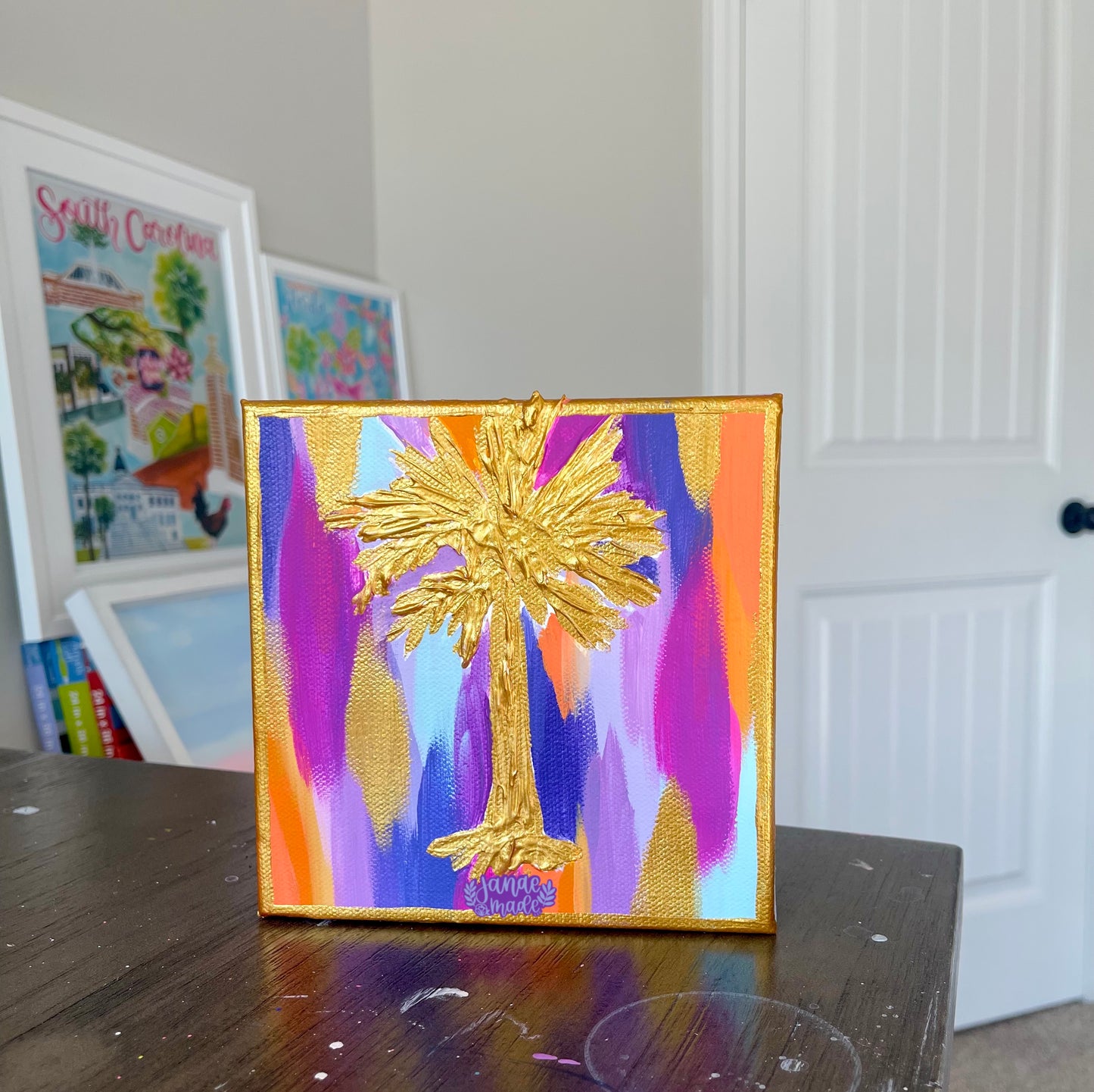 The Painted Palmetto Mini Canvas