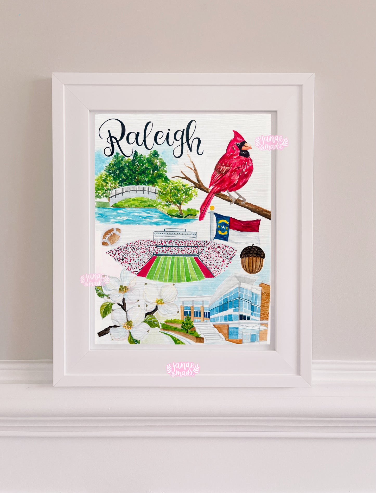 Raleigh, NC Art Print