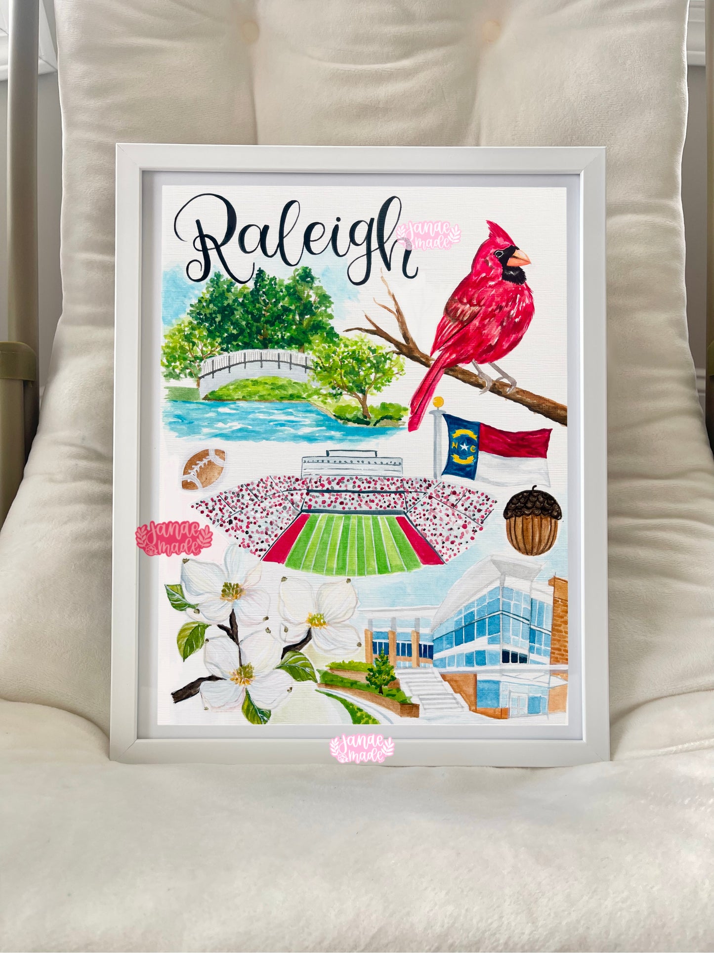 Raleigh, NC Art Print