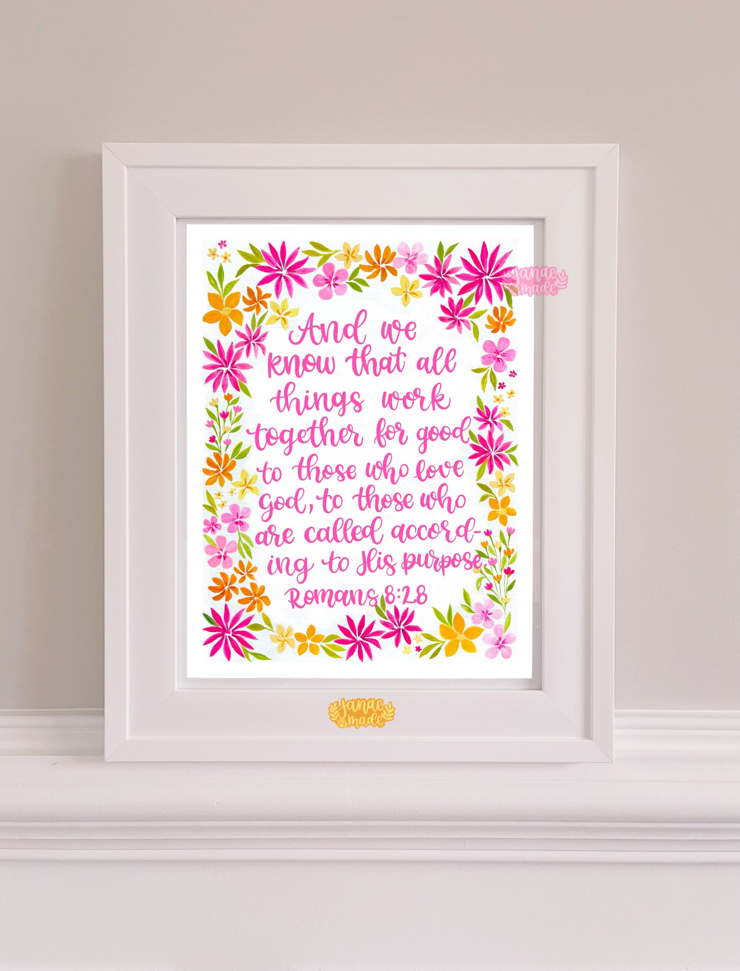 Romans 8:28 Art Print