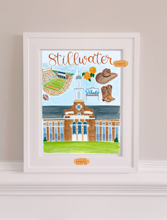 Stillwater Oklahoma Fine Art Print