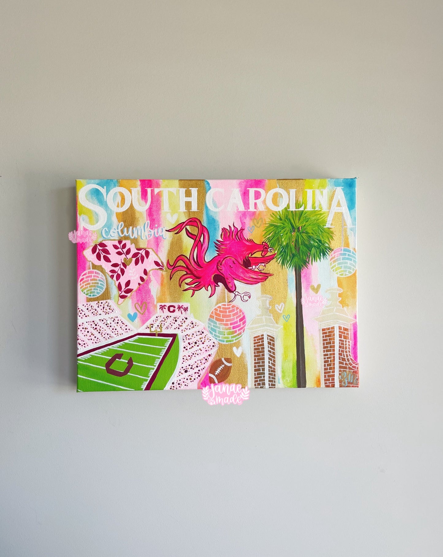 Sweet South Carolina Statement Canvas