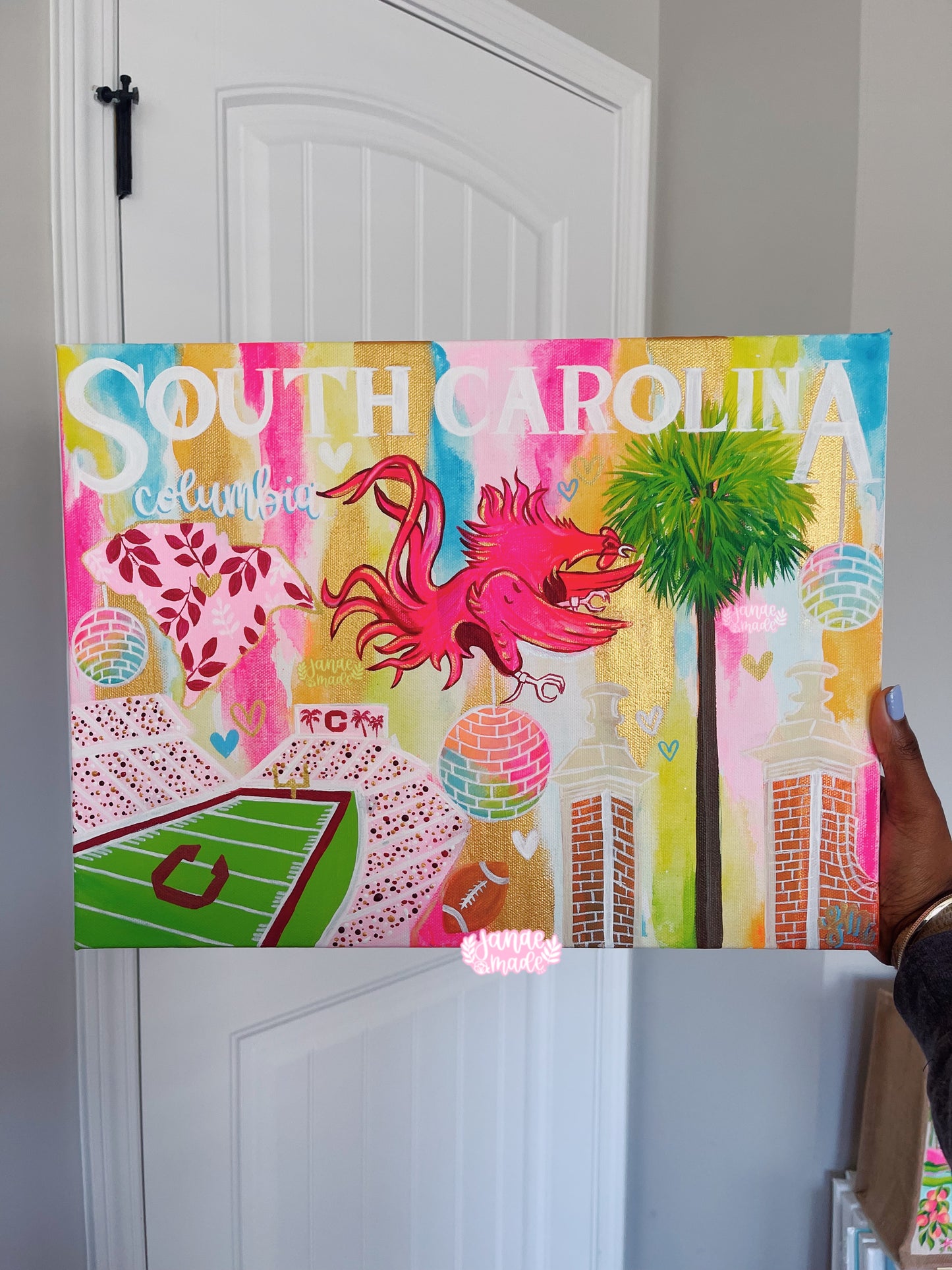 Sweet South Carolina Statement Canvas