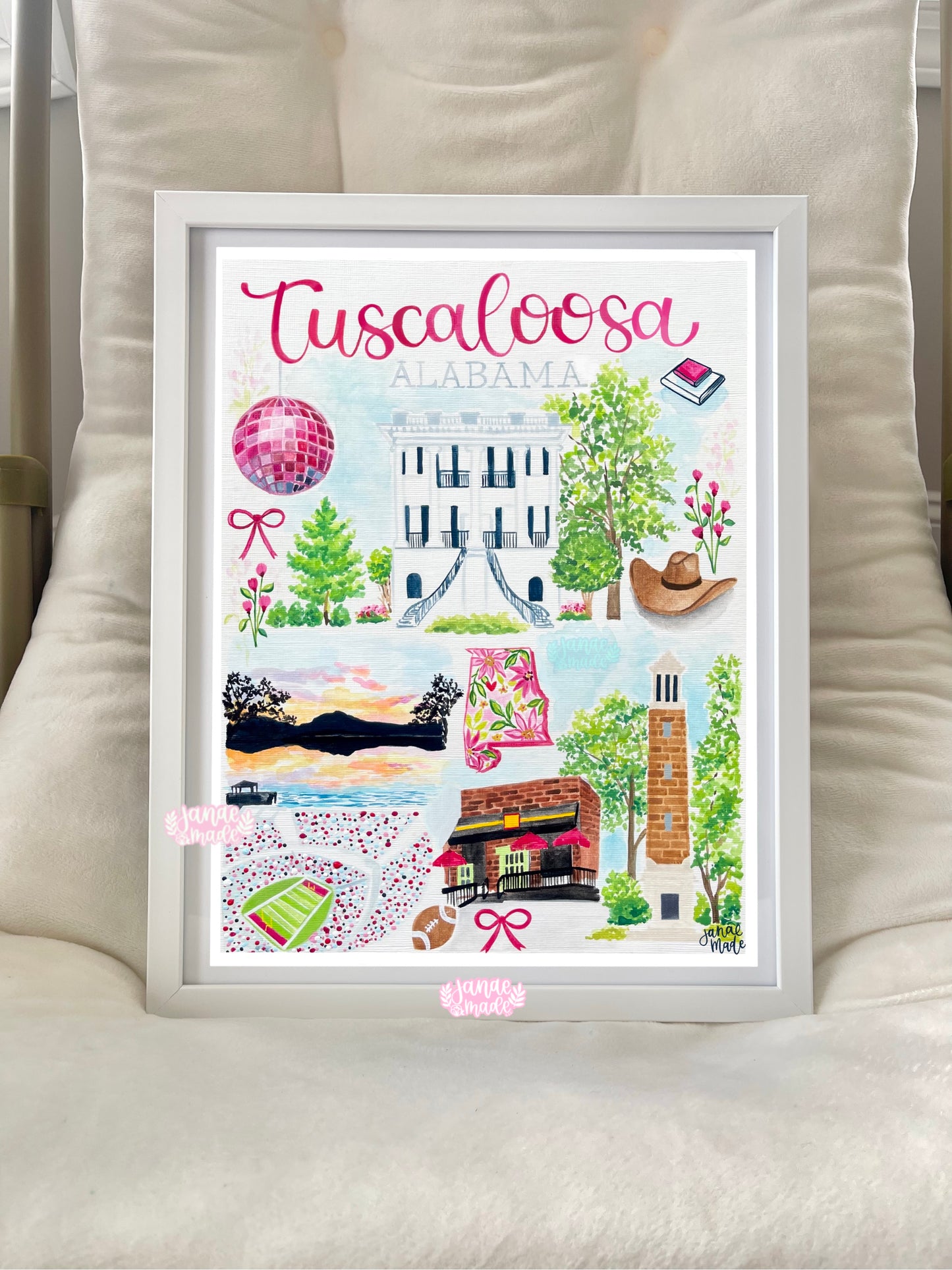 Alabama Tuscaloosa Art Print