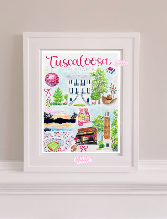 Alabama Tuscaloosa Art Print