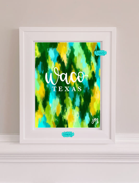 Waco Abstract Paint Print